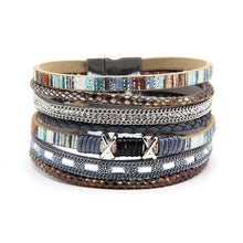 Load image into Gallery viewer, Braided leather women bracelet