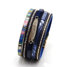 Load image into Gallery viewer, Braided leather women bracelet