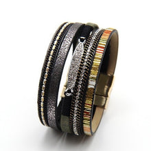 Load image into Gallery viewer, Braided leather women bracelet