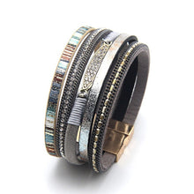 Load image into Gallery viewer, Braided leather women bracelet