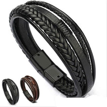 Load image into Gallery viewer, Men's leather bracelet