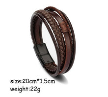 Load image into Gallery viewer, Men's leather bracelet