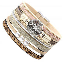 Load image into Gallery viewer, Braided leather women bracelet