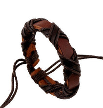 Load image into Gallery viewer, Genuine Leather weave bracelet