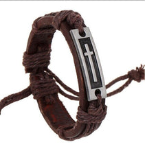 Load image into Gallery viewer, Genuine Leather weave bracelet