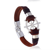 Load image into Gallery viewer, Genuine Leather weave bracelet