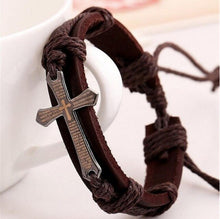 Load image into Gallery viewer, Genuine Leather weave bracelet