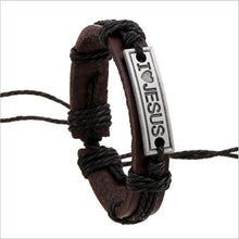Load image into Gallery viewer, Genuine Leather weave bracelet