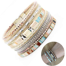 Load image into Gallery viewer, Braided leather women bracelet