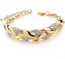 Load image into Gallery viewer, Braided Gold Color Bracelet