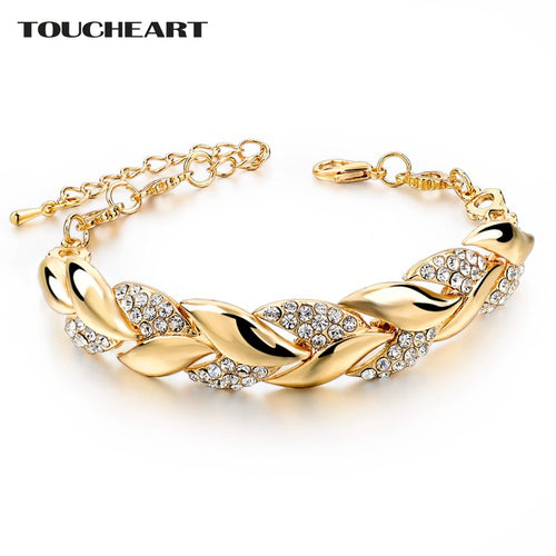 Braided Gold Color Bracelet